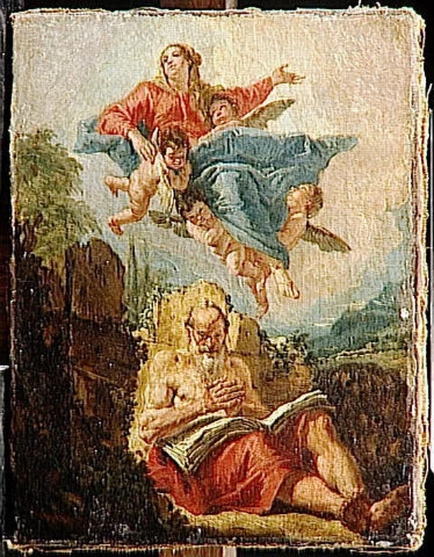 Apparizione della Vergine a San Girolamo - Museo del Louvre, Parigi